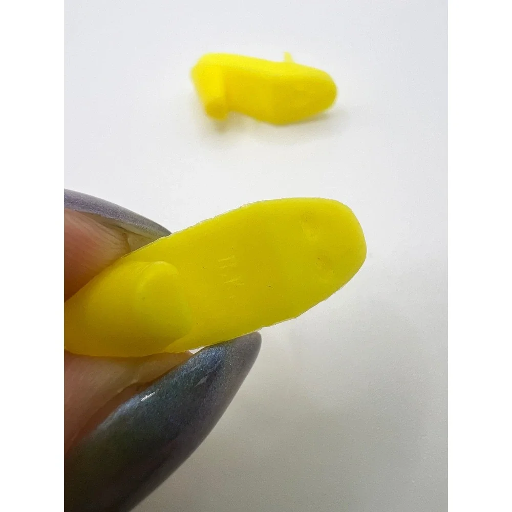 Vintage Mattel Barbie Yellow Pilgrim Square Toe Heels Hong Kong Doll Shoes 1970s